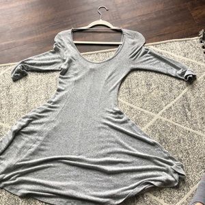 3/4  sleeve gravy flowing dress